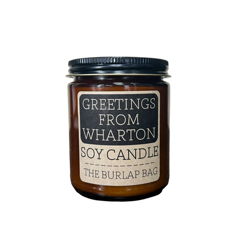 Greetings From Wharton Candle